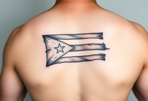 Puerto Rico flag island tattoo idea