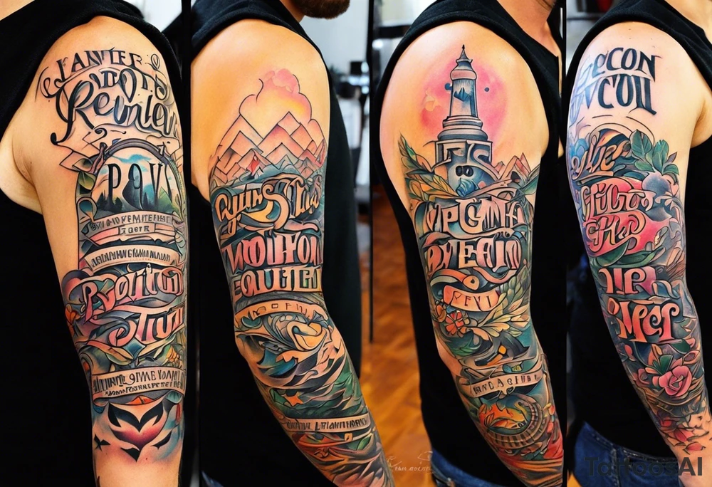 Full sleeve tattoo idea