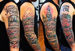 Full sleeve tattoo idea