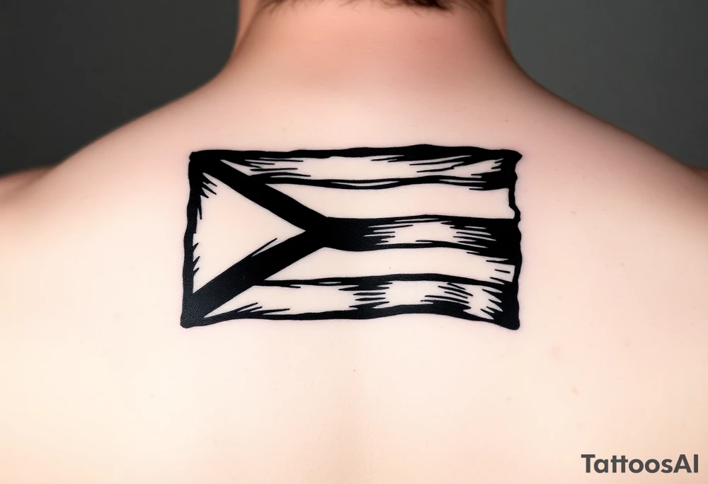 Puerto Rico flag island tattoo idea