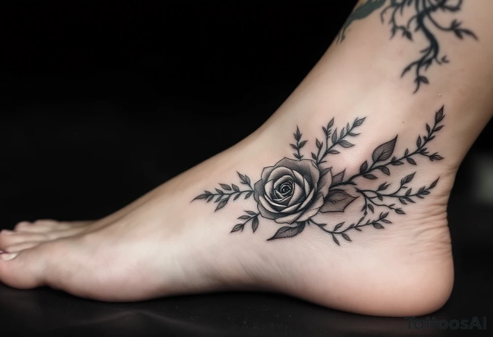 minimal ver delicate tatoo on ankle for a girl called spring. it should be vertical tattoo idea