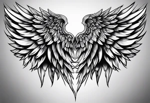 angel wings tattoo idea