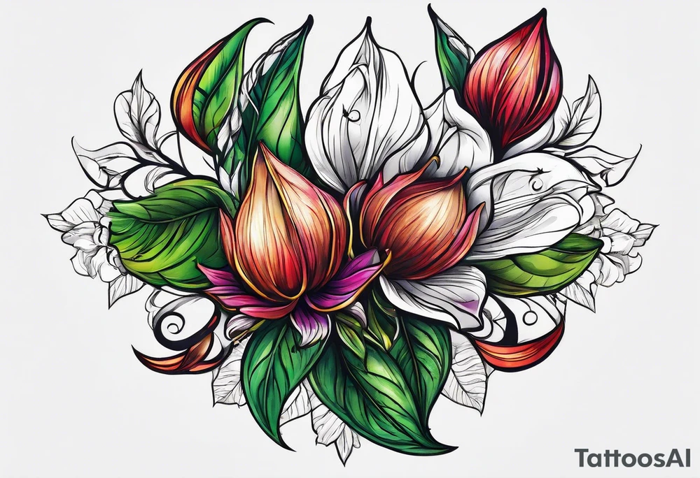 Seed pods tattoo idea