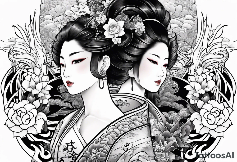Traditional Japanese tattoo representation of consistency tattoo idea
