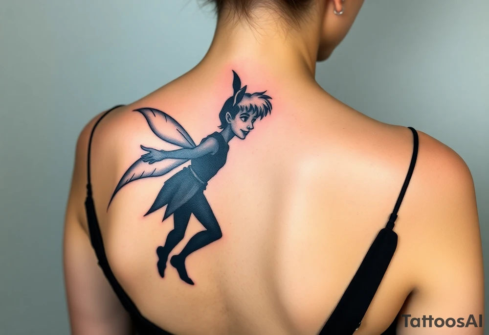 Peter Pan and his shadow tattoo idea