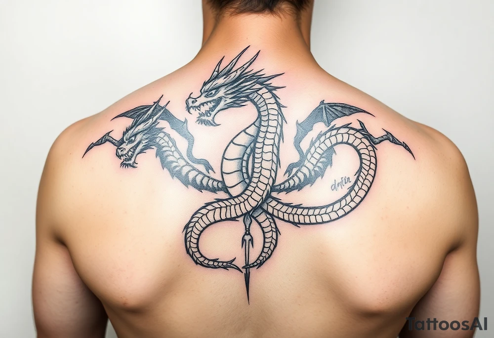 Flame of recca 8 dragons tattoo idea