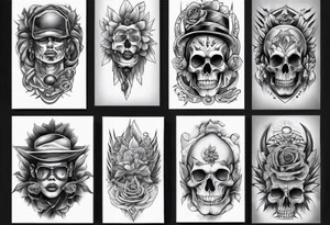 chicano arm sleeve realism tattoo idea