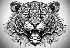 aztec jaguar chicano homage tattoo idea