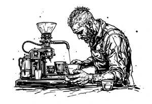 Coffee barista tattoo idea