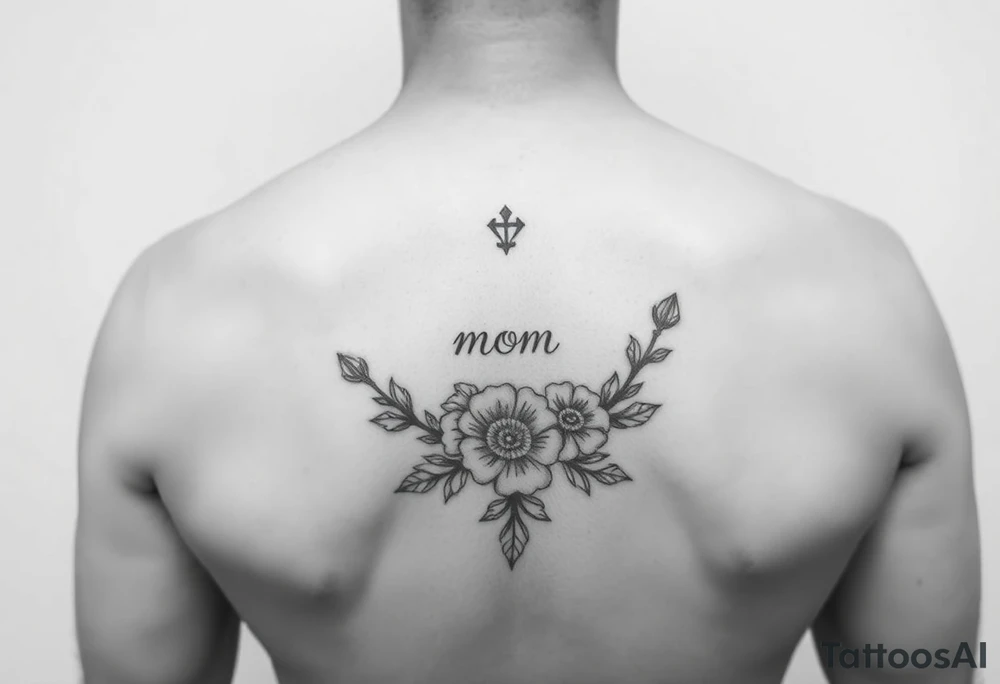 Simple memorial for mom tattoo idea