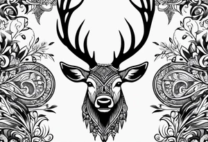 Elk arm sleeves tattoo idea