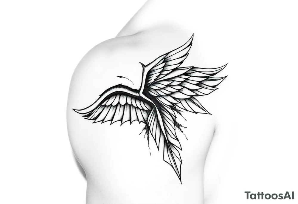 A tattoo representing self-discovery, freedom, and acceptance. Keep the design elegant, modern, and deeply meaningful. tattoo idea