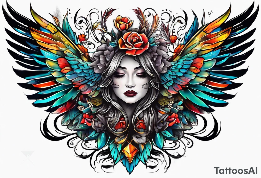 Dag engelen tattoo idea