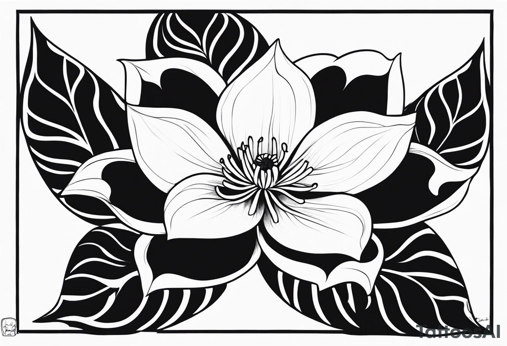 flor de lírio tattoo idea