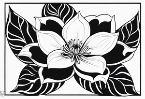 flor de lírio tattoo idea