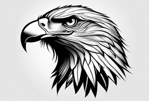 tattoo featuring an eagle, aggressive, possibly incorporate Irish imagery tattoo idea