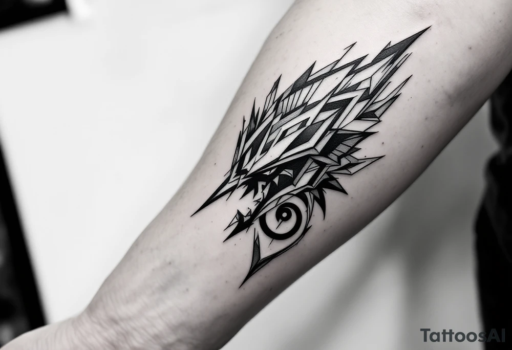 corbeau tribal tattoo idea