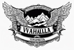 Valhalla  ptsd suicide Deppression tattoo idea