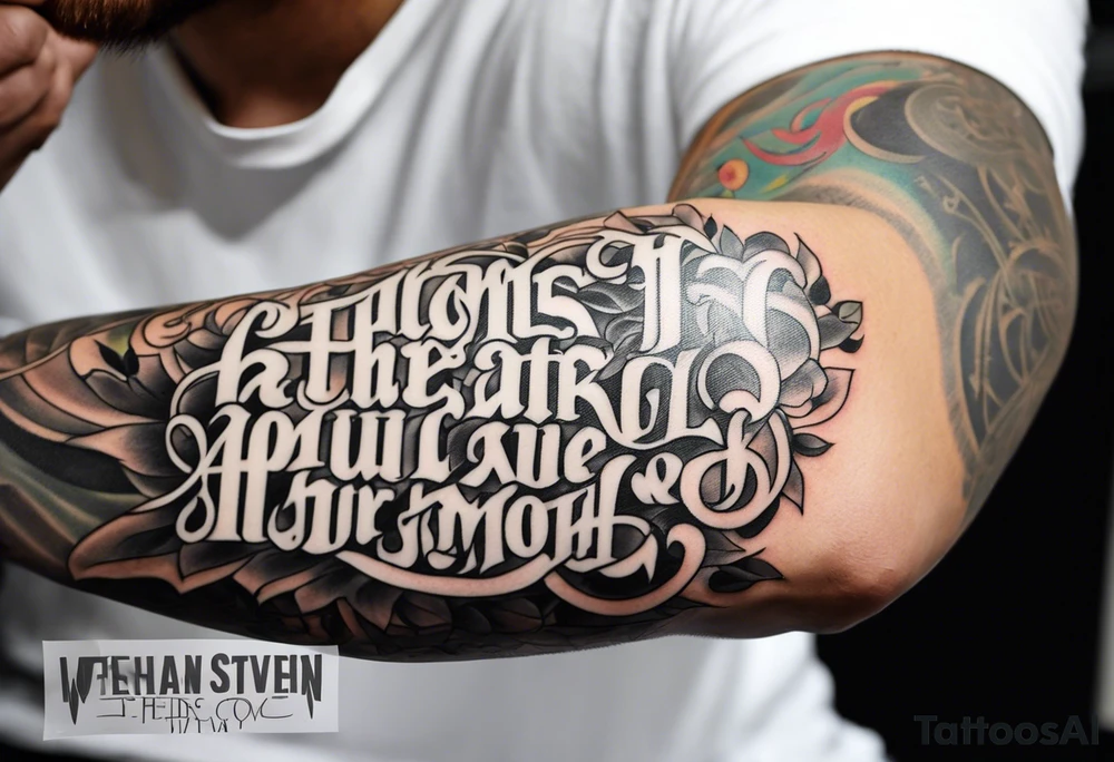 Christian tattoo, Full sleeve tattoo idea
