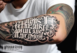 Christian tattoo, Full sleeve tattoo idea