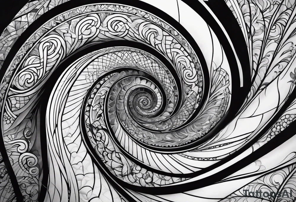 Spiral within a spiral tattoo idea