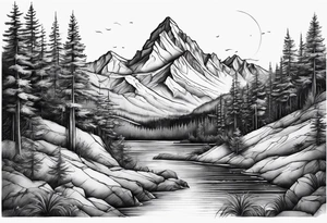 mountain tattoo idea