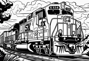 CSX train tattoo idea