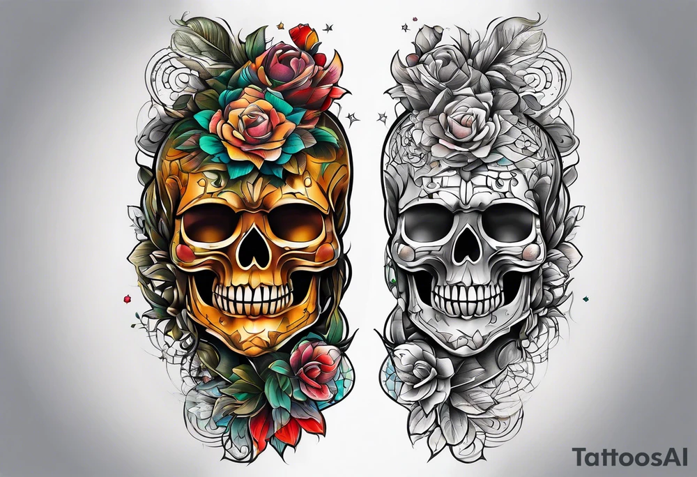 Knee tattoo tattoo idea