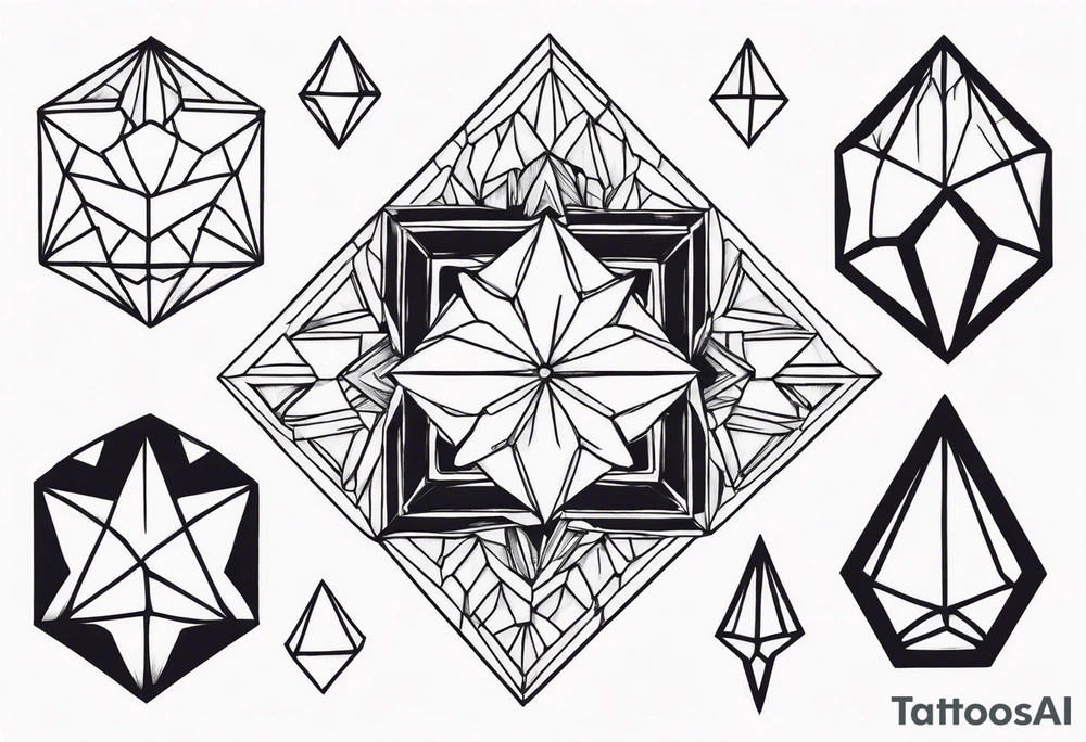 crystals tattoo idea
