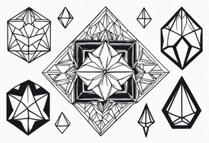 crystals tattoo idea