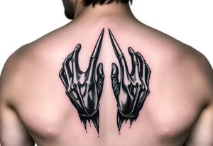 Edward scissorhands reflection off his hands tattoo idea