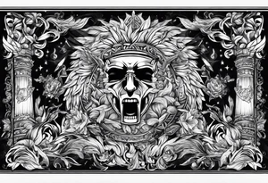 Mascusline Greek mythology lighting bolts tattoo idea