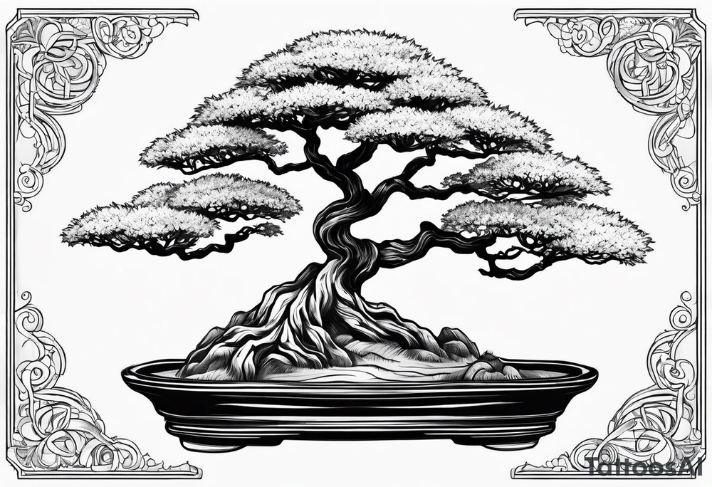 bonsai tree tattoo idea