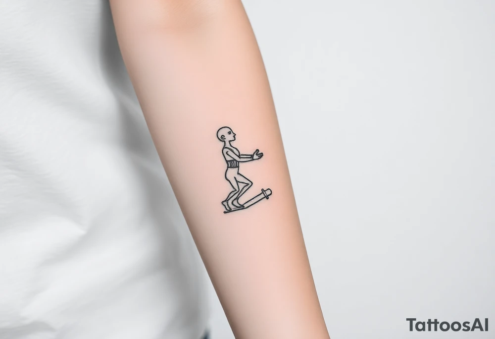 Simple traditional C3po tattoo full body not too many lines but enough detail tattoo idea