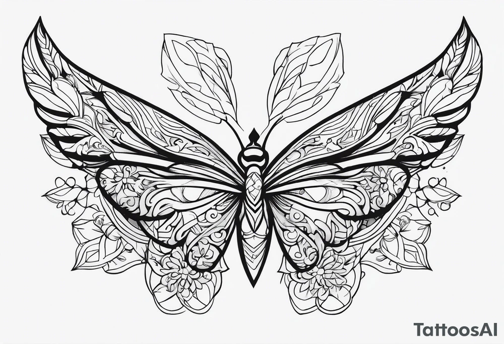 Феникс в пламени tattoo idea