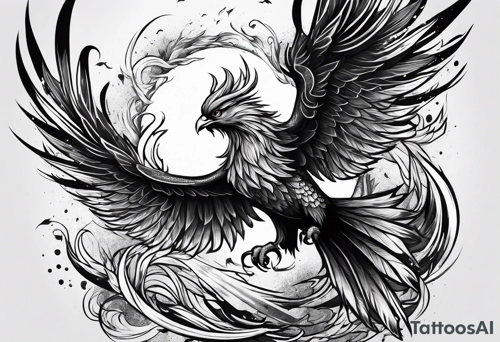 phoenix attacking tattoo idea