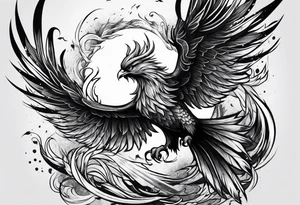 phoenix attacking tattoo idea
