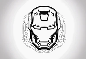 iron man mixed with a skull tattoo idea