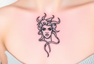 Small Medusa tattoo idea