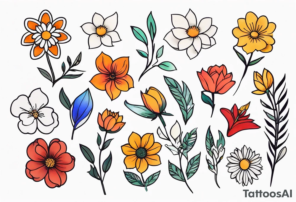 flower FLASH TATTOOS tattoo idea