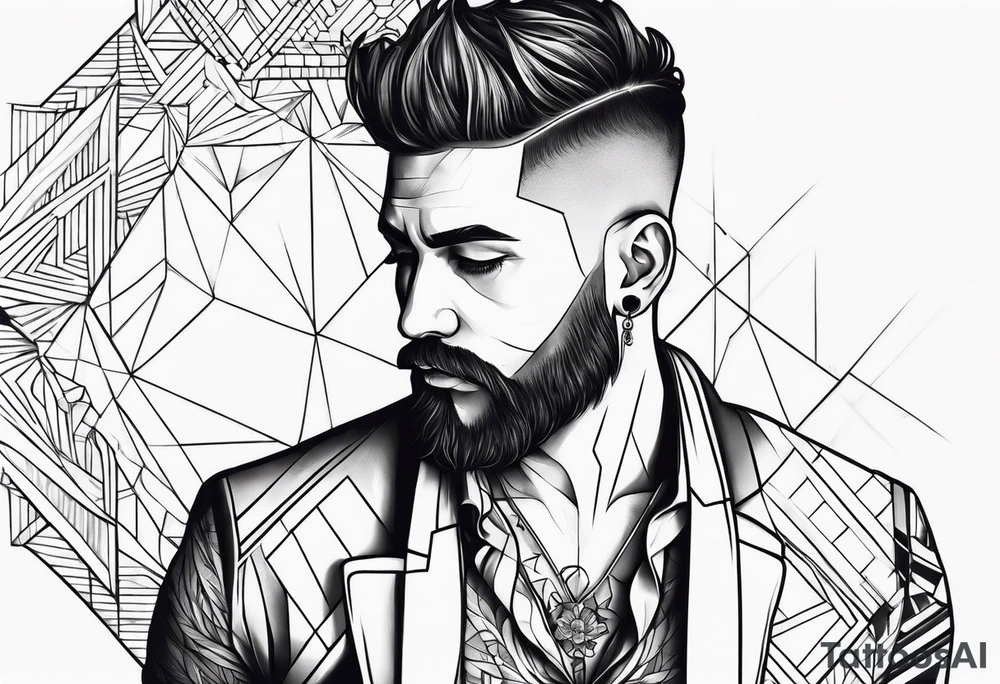 Lonely man tattoo idea