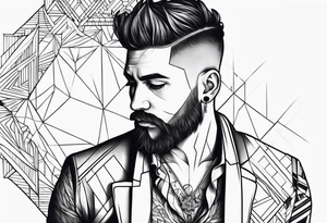 Lonely man tattoo idea
