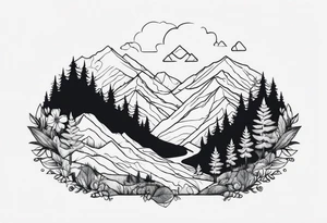 Hiking tattoo idea