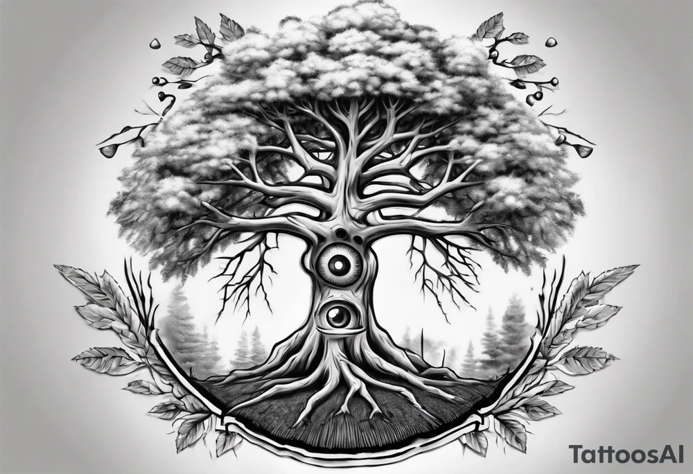 tree from sniper bullet tattoo idea