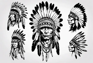 Native American Headdress, tattoo idea