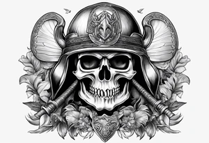 fisherman at the pond, Angel, rams skull, gladiators helmet tattoo idea