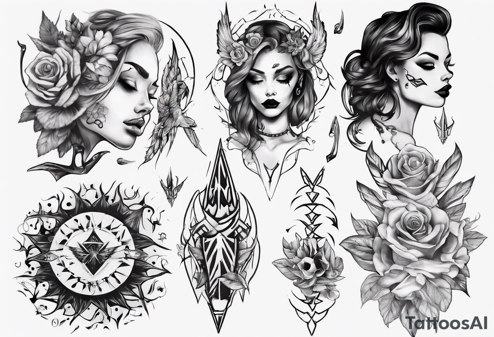 Female tattoo idea
