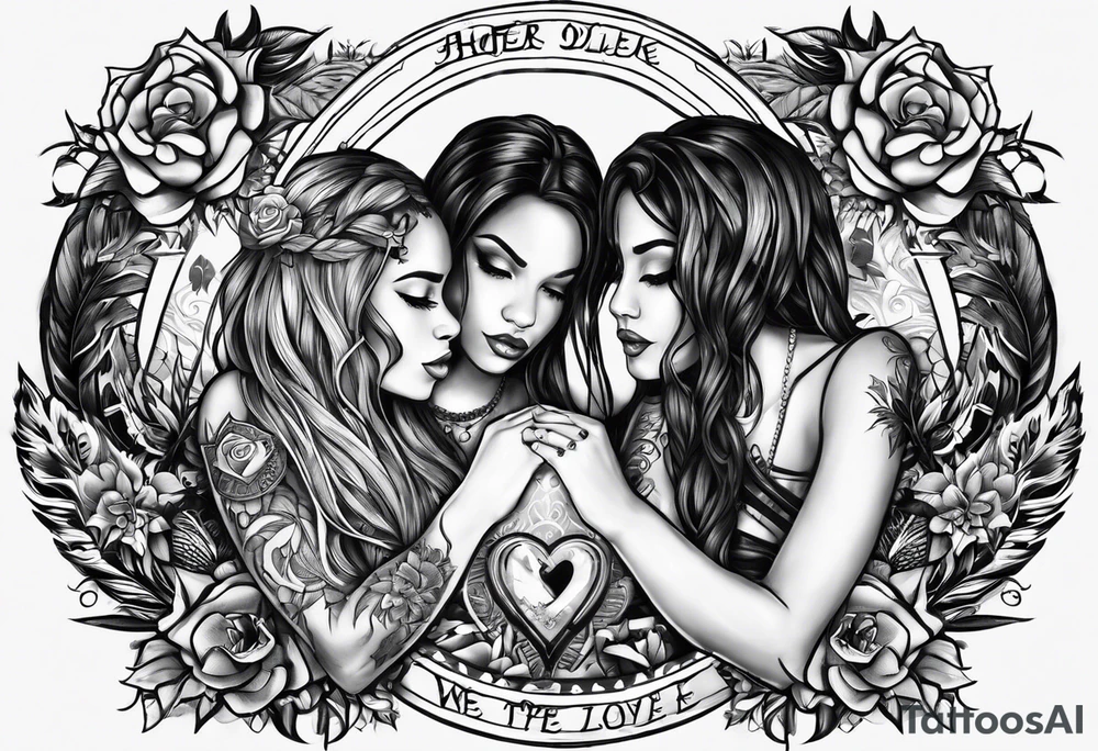 One love, one blood
One life, you got to do what you should
One life with each other
Sisters, brothers
One life but we're not the same
We get to carry each other, carry each other
One tattoo idea