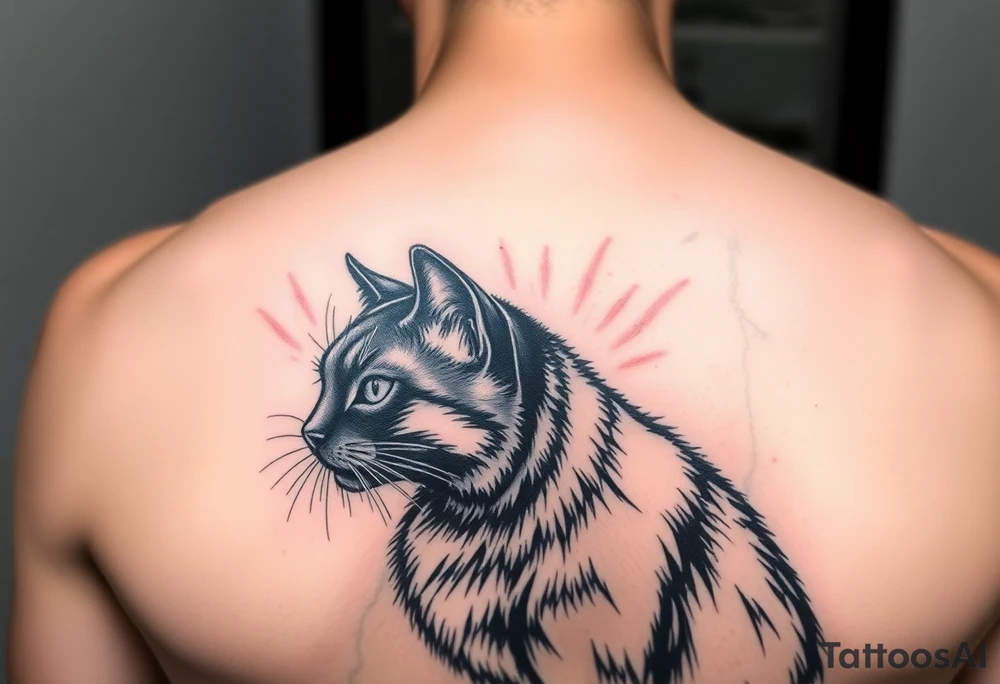 Black Cat tattoo idea