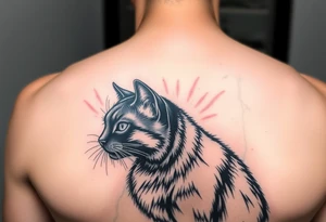 Black Cat tattoo idea